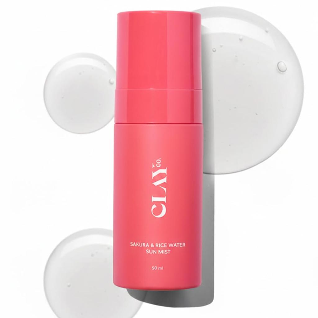 Sakura & Rice Water Sunmist SPF 50+ PA++++ | Ultra-Light Sunscreen Spray for Face & Body | 100% Invisible, Non-Greasy, No White Cast | UVA + UVB