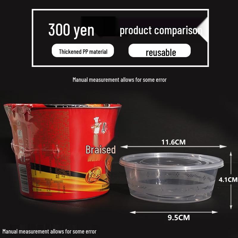 

Disposable Round Wheat Straw Food Containers with Lids