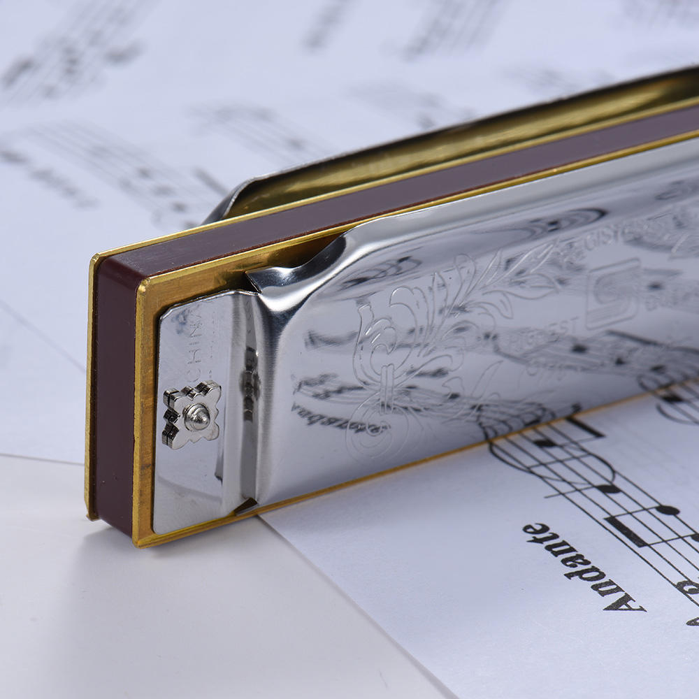Suzuki 1072-B Folkmaster Standard 10-Hole Diatonic Harmonica Key of B 20 Tone for Beginner Student