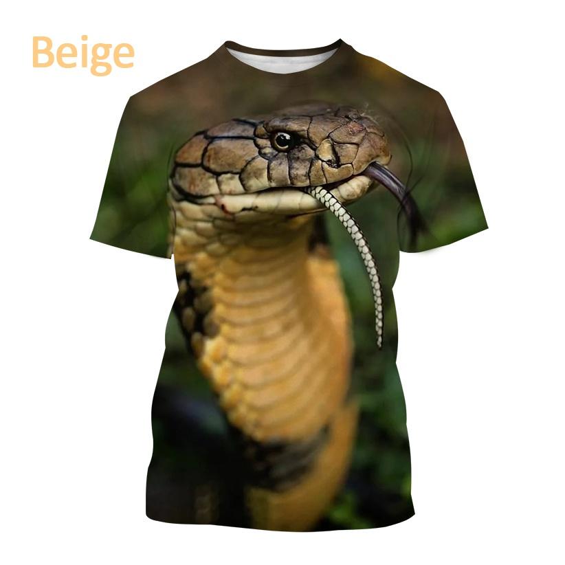 Tricou Cobra X Tricou pentru bărbați de vară Viper Animal Print Atât pentru bărbați, cât și pentru femei, creativ Harajuku, ocazional, cu mânecă scurtă.