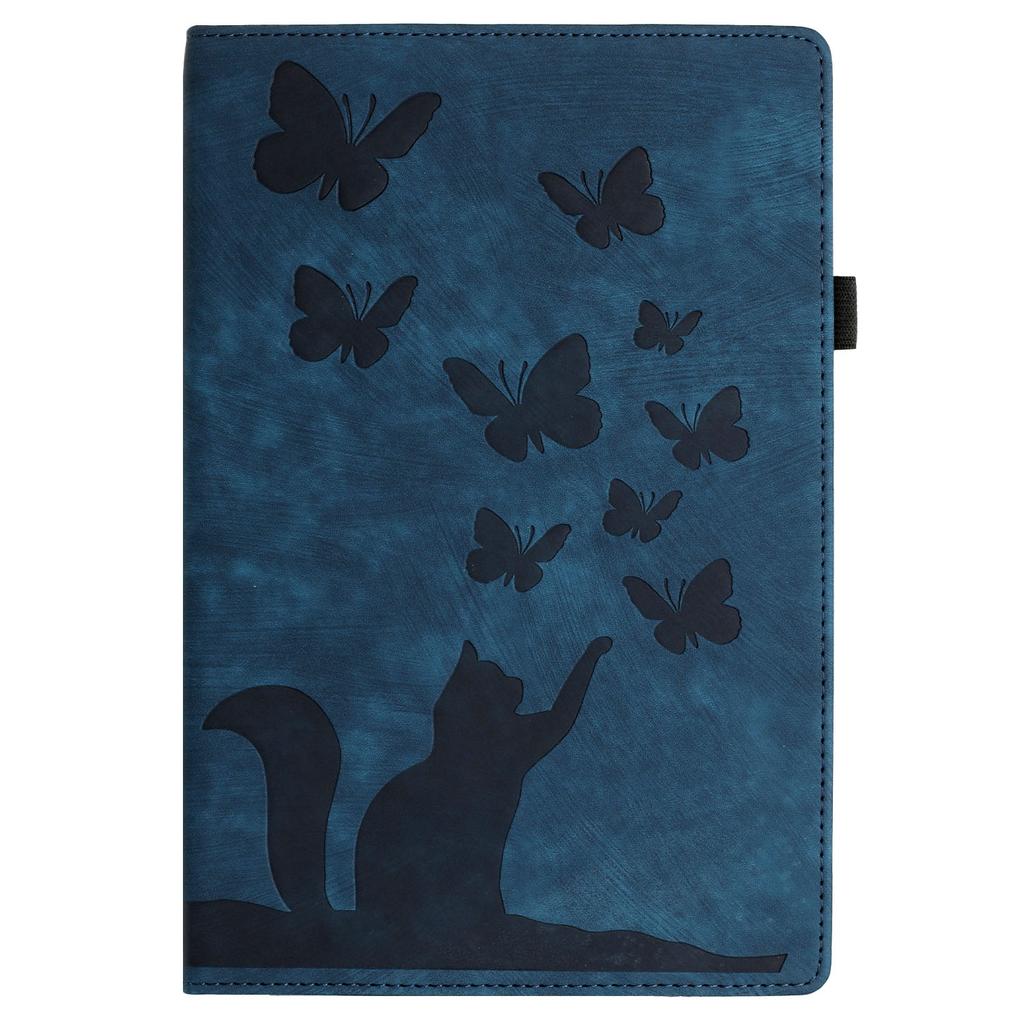 Cute Cat Leather Wallet Cards Solt Case for IPad Pro 11 2022 10.9 10th 10.2 10.5 Air 1 2 9.7 2018 MINI 3 Emboss Butterfly Cover