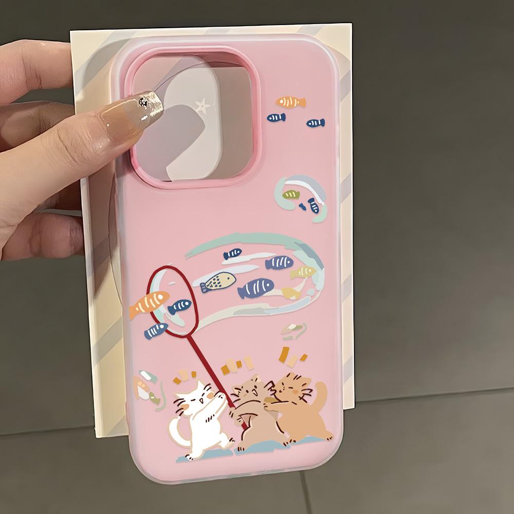 Bemalte Handyhülle für iPhone 15 11 13 14 für 15 16 Pro Max 12 13 16 Pro Niedlich Fasion Lustig Lanyard Handyhülle Neueste Top-Selling-Empfehlungen