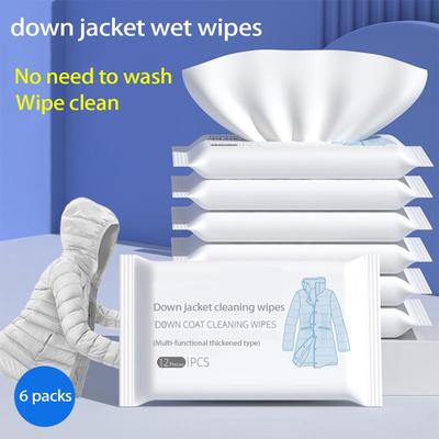Disposable Down Jacket Cleaning Wipes - Portable, Degreasing, and Free of Wash