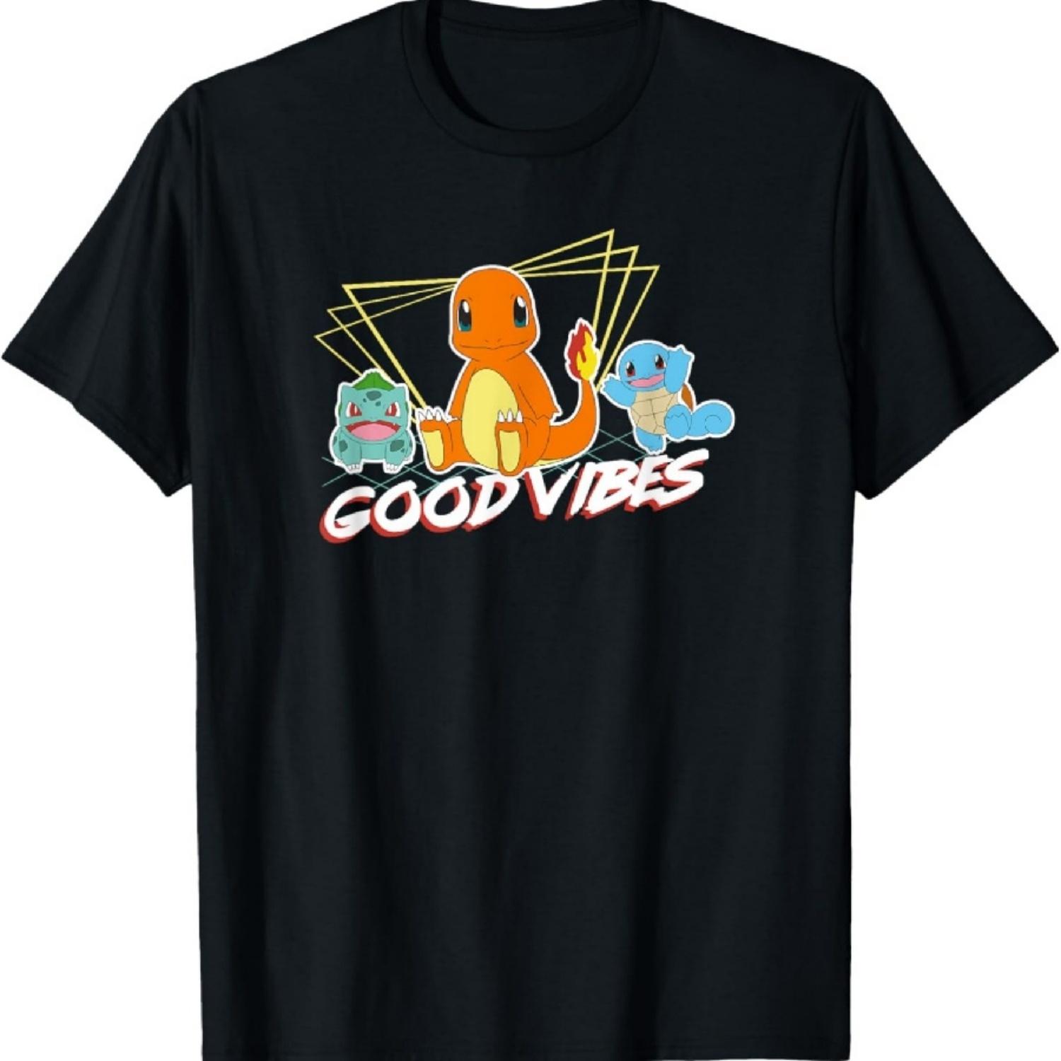 Pokémon Group Shot Kanto Good Vibes T-Shirt XXXXXL чёрный