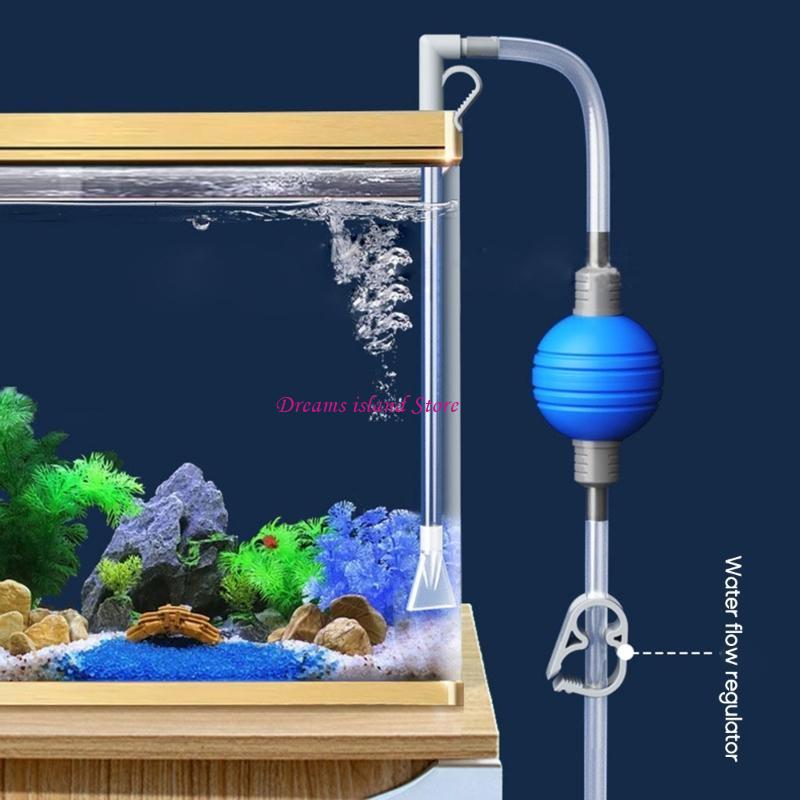 Aquarium Siphon Water Changer Fish Tanks Cleaner Aquarium Siphon Vacuum Cleaner HX6C