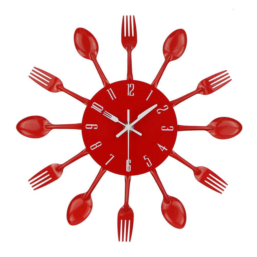 Modern Art Quartz Wall Clock for Living Room, Kitchen, or Restaurant