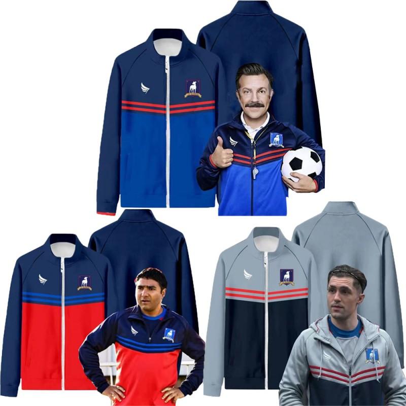 COS Football Coach Stand Collar Sweatshirt Ted Lasso AFC Richmond Casual Jacket Men