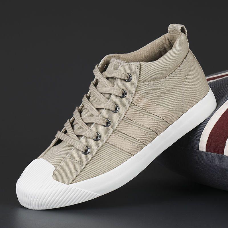 Men's shoes are breathable in , lazy canvas trendy shoes, casual board shoes, versatile men's work cloth shoes