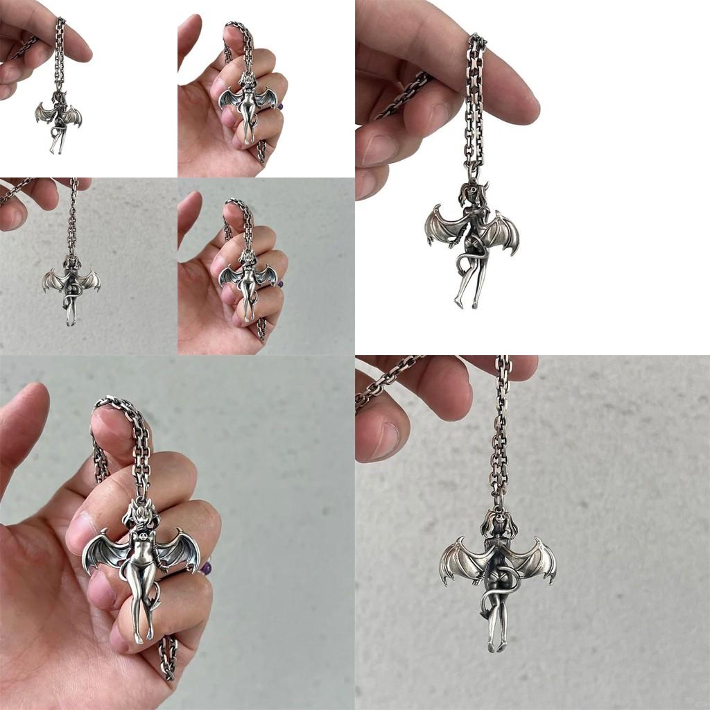 Vintage Angel Wing Necklace With Zinc Alloy And Personal Style For Gift Giving