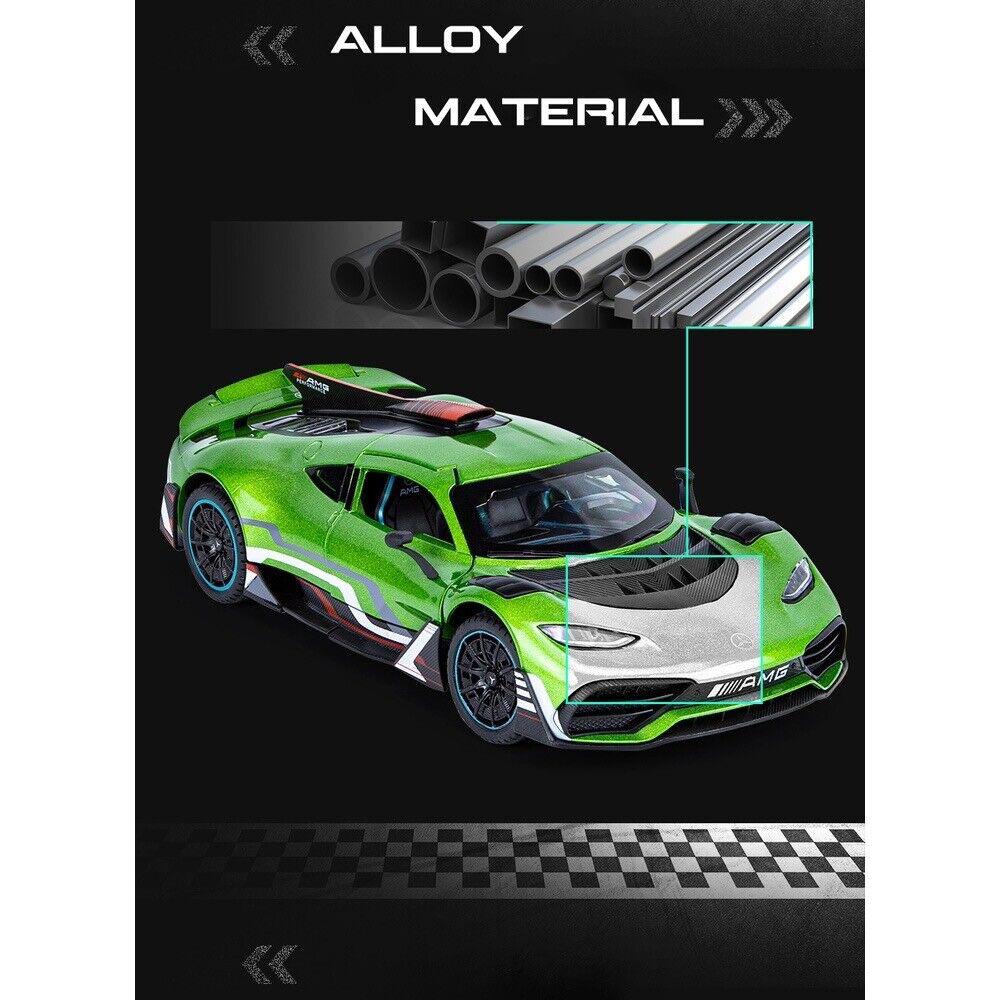 1/24 Scale BENZ AMG ONE Sports Car Models Alloy Diecast Toy Vehicle W/ Sound and Light