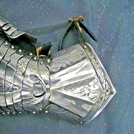 Stahlschwarze Handschuhe Mittelalterlicher Herr der Ringe Fantasy LARP Geschenk