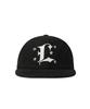 Lujeoseukeulleob Corduroy L Logo Studded Cap Black