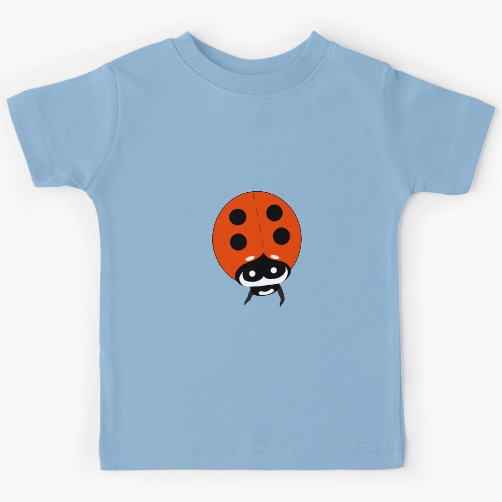 Contemplating Ladybug Die Cut Kids T-Shirt 120