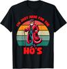 Here For the Hos Inappropriate Santa Xmas Naughty List 2024 Gift Unisex T-Shirt