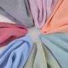 Solid Color Ice Silk Crepe Polyester Fabric, Soft and Micro-Elastic, Ideal for Robe and Hanfu Garments