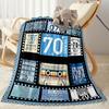 70th Birthday Celebration flannel,Lightweight,Flannel Blanket,Comfortable Blanket, Sofa Blanket, gift blankets,Holiday gift blanket Blankets