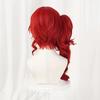 Cosplay Perücke Fünfter Charakter Rote Hexe Priesterin Fei Einzelner Zopf Lockig Hochtemperaturfaser