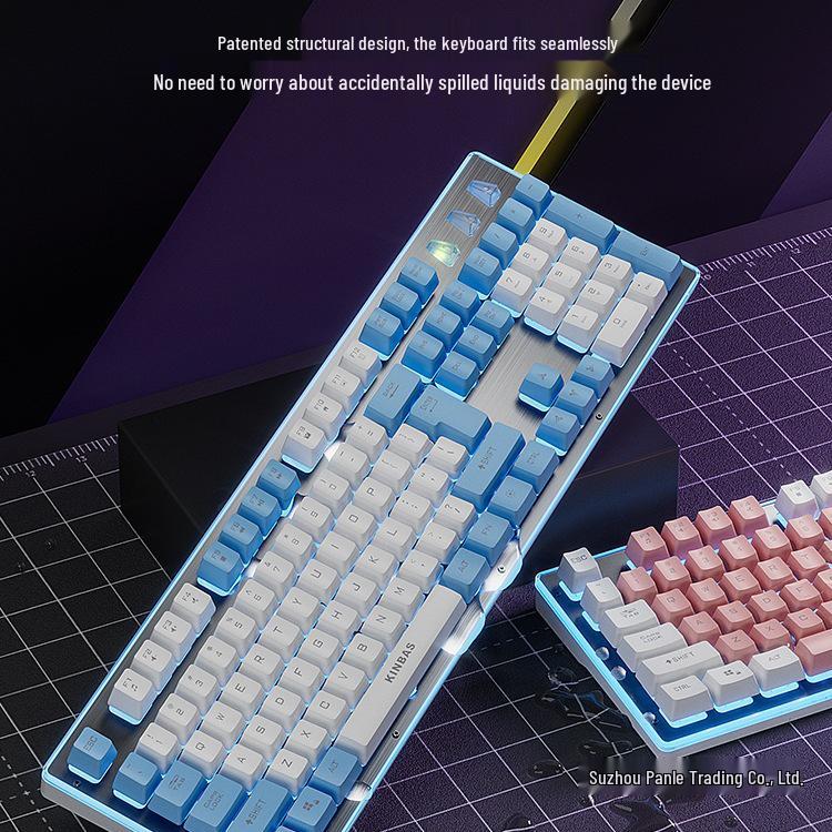 Mechanical Wired/Wireless Gaming Keyboard, Mouse, & Headset Set