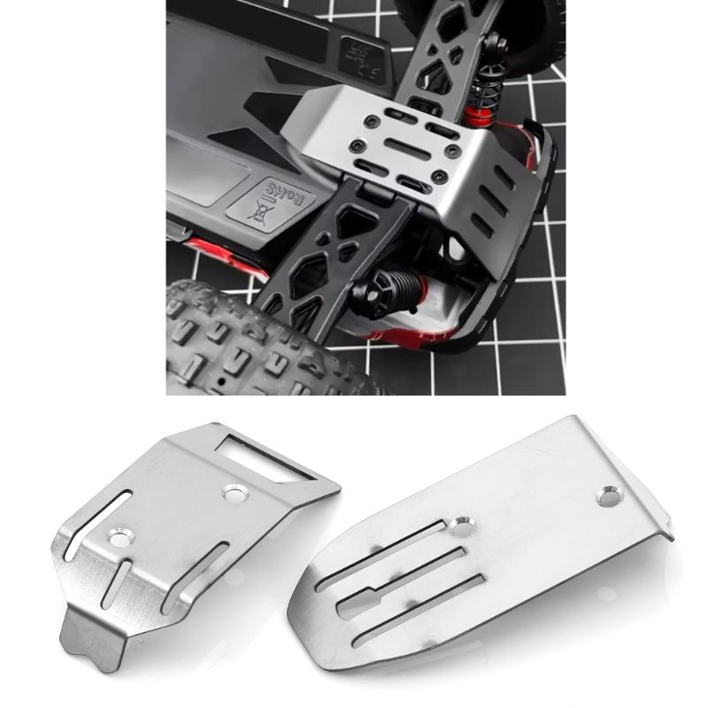 Remote Control Model Stainless Steel Skid Plate Chassis for ARA2106 Toy Collection Kits for Remote Control Car Upgrades
