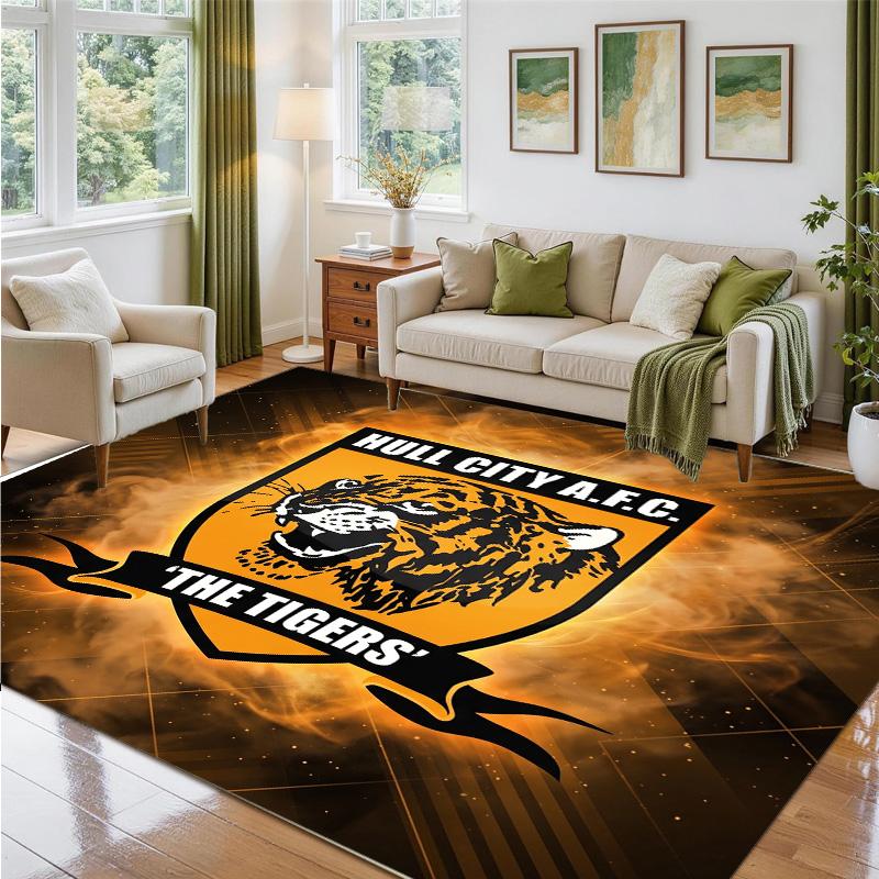 Hull FC Design Crystal Velvet Rug Soft Decorative Mat for Bedroom Entrance