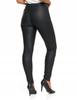 Women's Skinny Pants High Waisted Made of Eco-Leather Elegant MORAJ 36 Black