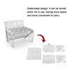 Outdoor Camping Detachable Stoves Portable Stainless Steel Furnace Multifunctional Picnic BBQ Cooking Accessory