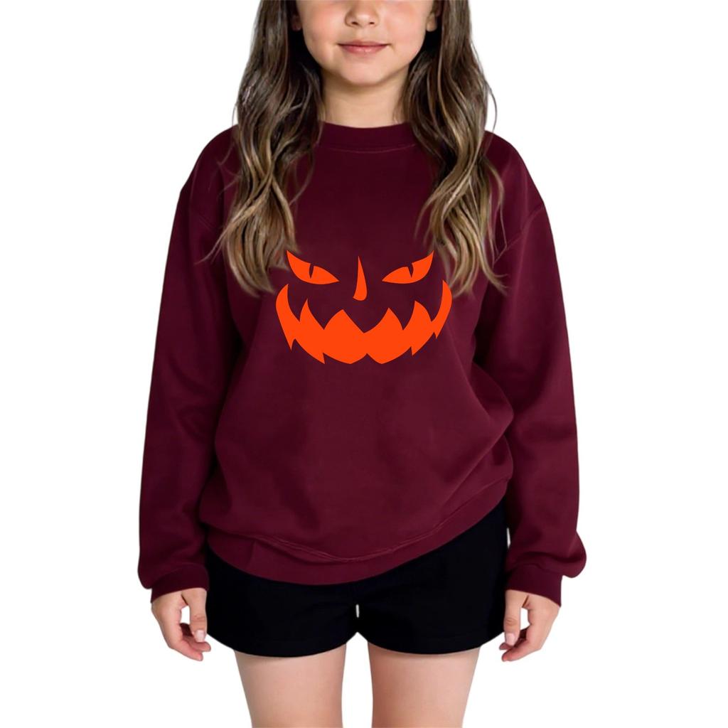 Boys Girls Child Fashion Daily Versatile Casual Crewneck Sweatshirts Daily Long Sleeve Patchwork Top Sweatshirts