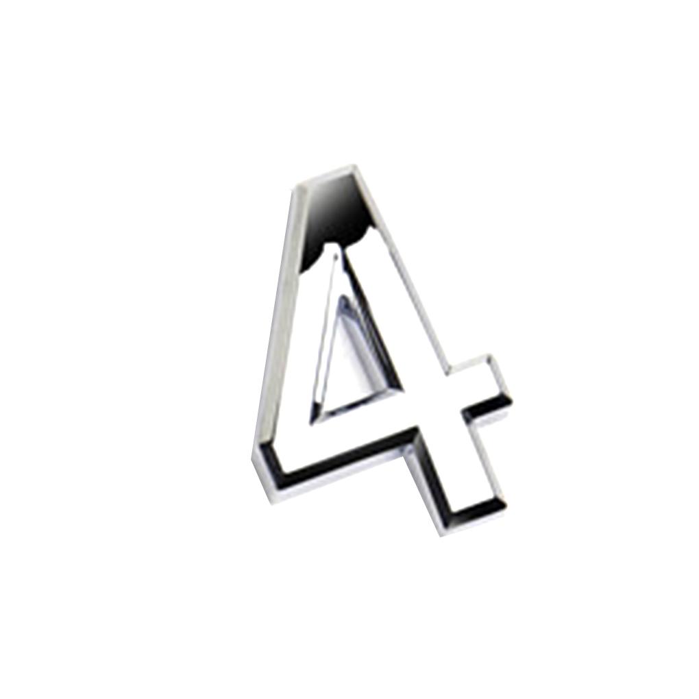 New Arrived Numeral Door Plaque House Sign Plating Gate 0 to 9 Plastic