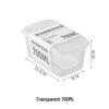 Transparent Food-Grade Fresh-Keeping Plastic Box with Lid for Refrigerator Use