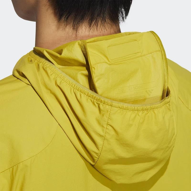 Adidas SS25 TH LW WV Jacket Fashion Comfortable Versatile Hooded Jacket Men Jacket Yellow JZ8402