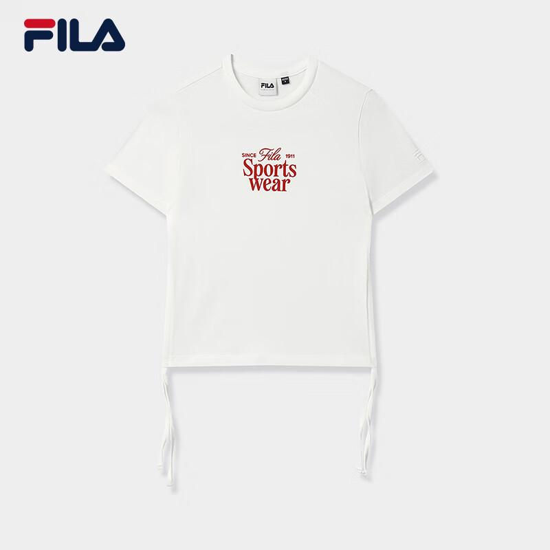 FILA Women s Knitted Short-Sleeve T-Shirt S