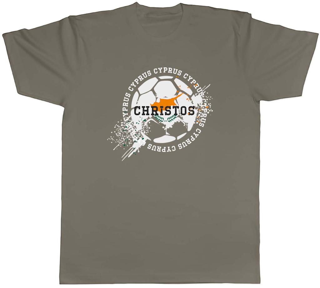 Personalised Cyprus Football Sports Mens Unisex TShirt Tee Gift