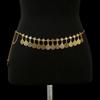 2024 European Retro Ethnic Waist Chain: Versatile Long Tassel Metal Coin Accessory
