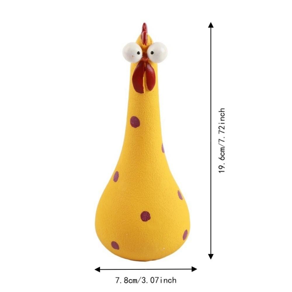 Long Neck Garden Statues Resin Animal Figurines Creative Garden Sculptures Indoor Outdoor