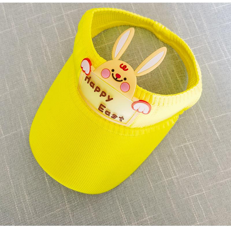 Children's hat summer baby cap cartoon sunscreen hat cute rabbit sunshade empty top hat
