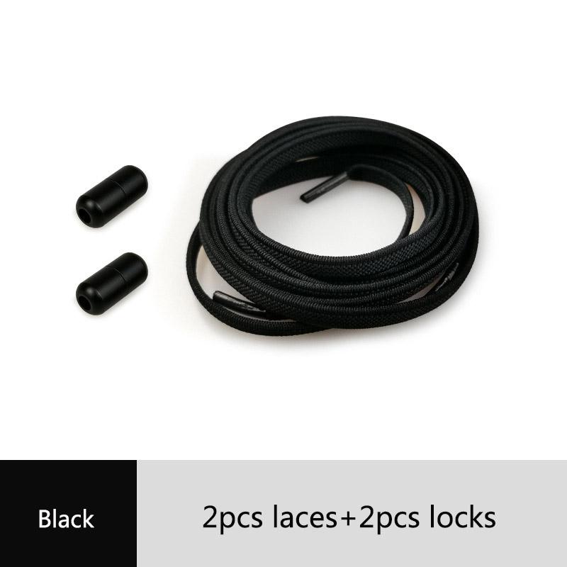 Kids Adult Elastic Popular No Tie Unisex 1Pair Capsule Buckle Shoelace Flat Sneakers Creative New High Quanlity Locking