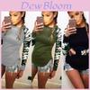 Premium Quality Damen Camouflage Printed Long Sleeve Pullover T-shirt For Stylish Comfort