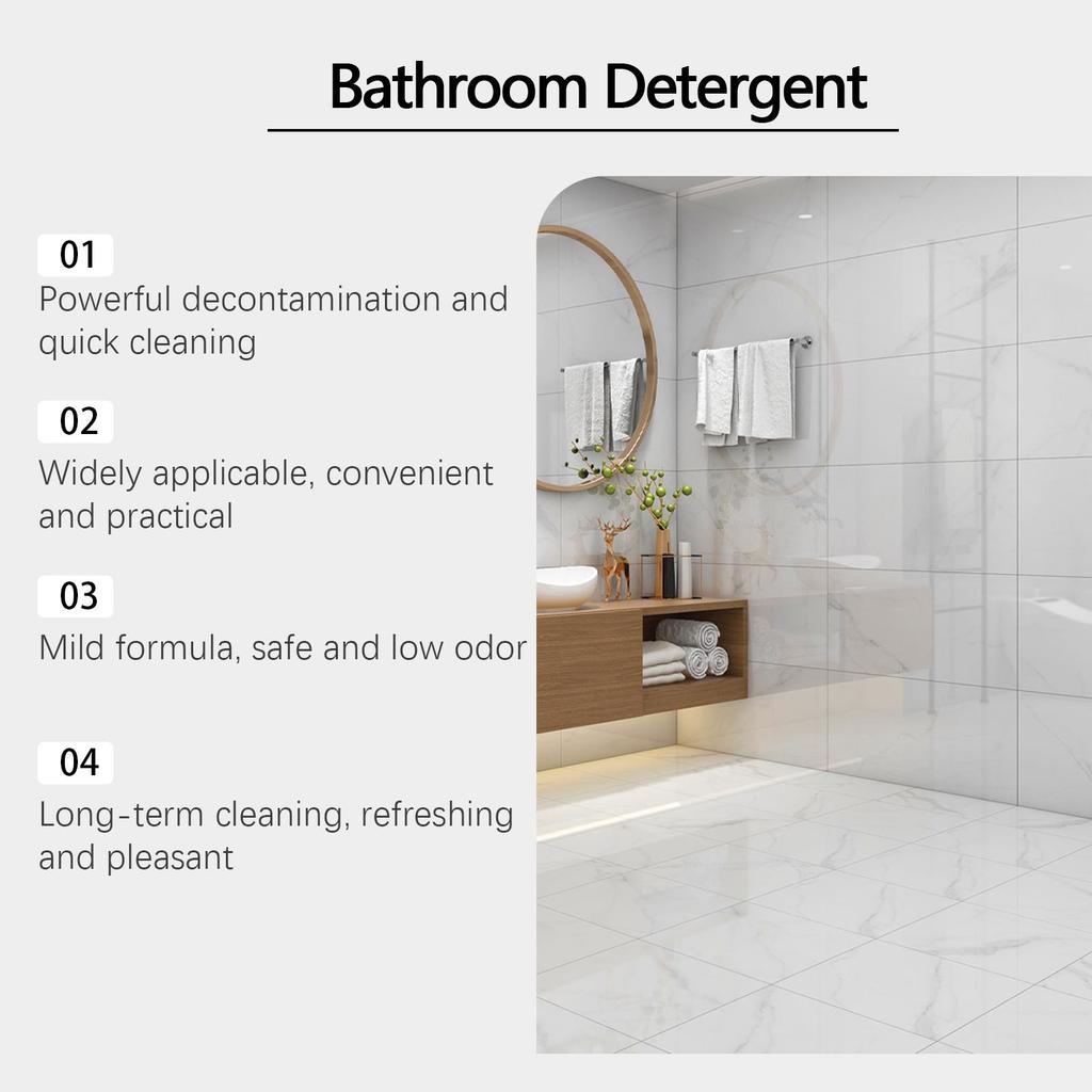 120ml Glass Tile Cleaner Bathroom Glass Door Bathtub Tile Crystal Clear Stain Cleaner