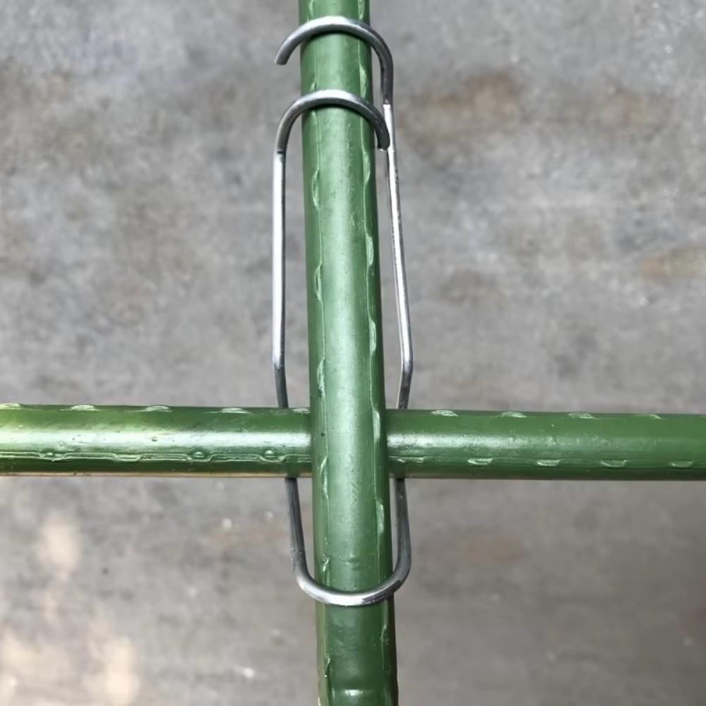 30Pcs Iron Climbing Pipe Support 11/16/20 MM Plant Connector Clip  Garden Greenhouse