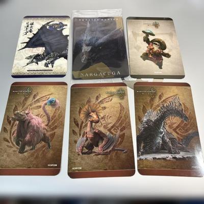 [USED] Monster Hunter Bar 3rd Order Bonus Trading Cards (6 Cards) - Jindahad