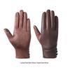 Xi Hong Stylish PU Leather Touchscreen Winter Gloves