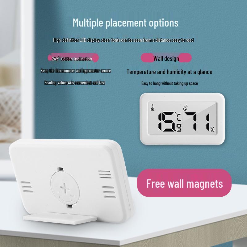Pandun 1cm Slim Digital Thermometer & Hygrometer for Baby Room