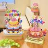 Handmade 3D Birthday Cake Puzzle - DIY Model Gift