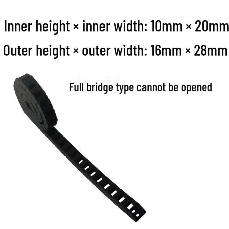Nylon Drag Chain for Wire Guiding in Engraving Machines