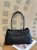 First Layer Cowhide Premium Belt Tote Bag Niche Design Leather Handbag Versatile Commuter Shoulder Armpit Bag
