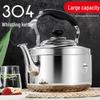 Stainless Steel Large-Capacity Whistling Kettle for Gas Stove - Electric Teapot & Water Boiler for Home