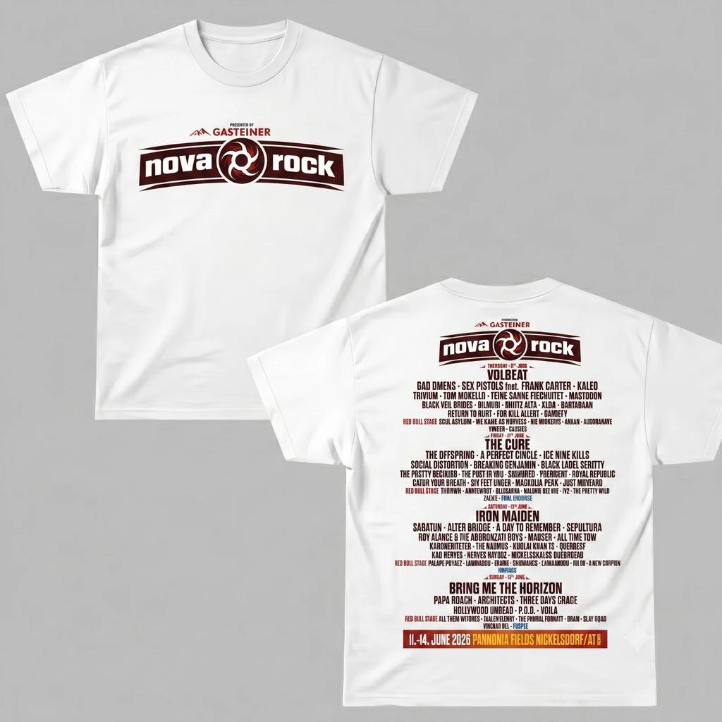 Nova Rock 2026 Festival Nickelsdorf Austria T-Shirt Unisex All Sizes CB0429