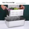 Deep Stainless Steel Rectangular Drain Tray with Lid