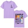 Singer Camilo La Tribu Album Tshirts Unisexs Women Clothing Fashion Hip Hop Oversized T Shirts Cotton Casual T Shirt Streetwear