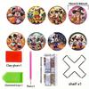 8pcsets Diamond Painting Coasters Kits with Holder Couple Series Diamond Coasters Art Kits for Adults Home Decor